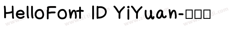 HelloFont ID YiYuan字体转换